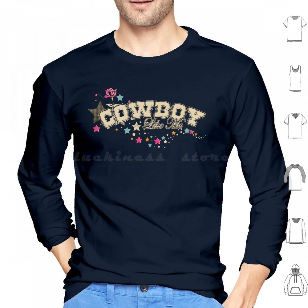 Cowboy Like Me Retro , Im Going Out Tonight! Vintage 90S Y2K Hoodies Long Sleeve Cowboy Bejeweled Mirrorball Lavender