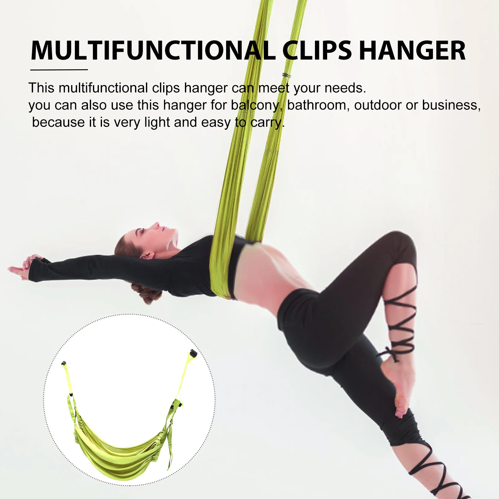 

Yoga Fitness Band Stretch Rope Durable Yoga Hammock Strap for Home Gym Stretching and Flexibility for Bedroom Resistance Band