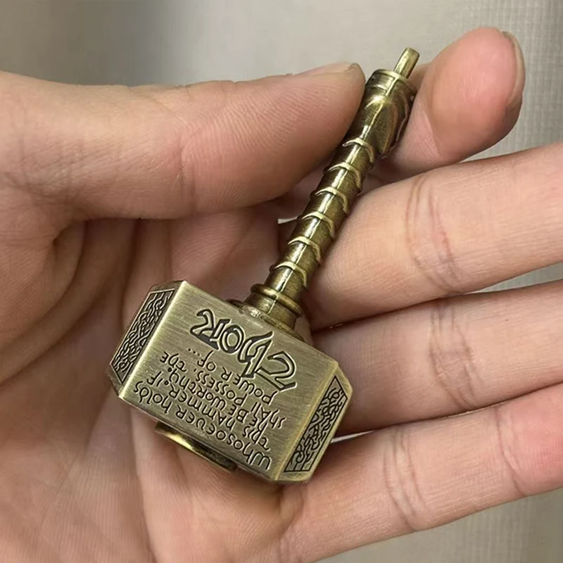 メタルフィジェットスピナーハンマーこまストレス不安ADHD緩和おもちゃティーンボーイズキッズ大人向けクリエイティブギフト