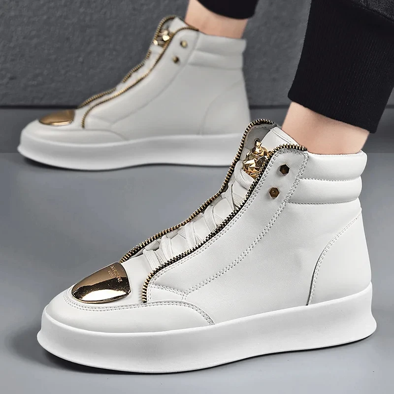 

Мужские ботильоны, высокие кроссовки, модная обувь для скейтборда 2025 года, обувь на леопардовой платформе, спортивная тренировочная обувь, мужская повседневная обувь