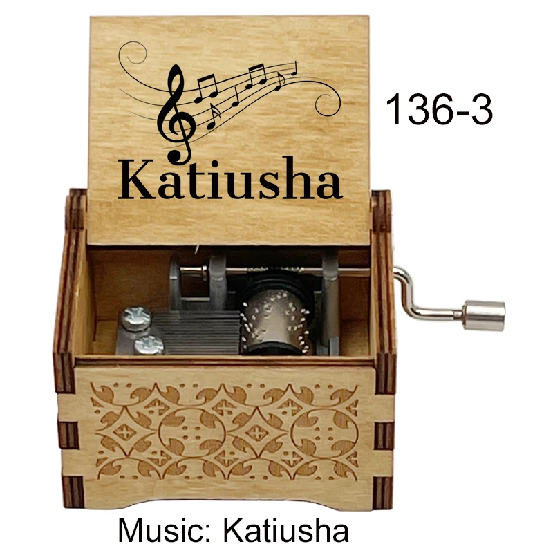 hand music box Katyusha Катюша Traditional Russian Song gift home decoration for girlfriend boyfriend friends kids toys gift