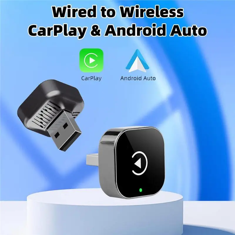 A22E-Mini Wireless Carplay Adapter For IOS & Android - Plug & Play No Battery Required, Compatible With Various Car