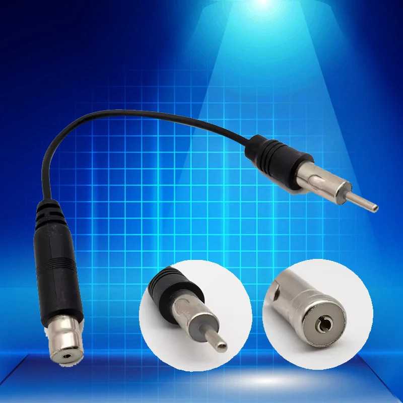 For FM AM Antenna Car Audio Antenna Car Accessories Car Stereo Car Radio Antenna Adapter ISO To DIN Cable