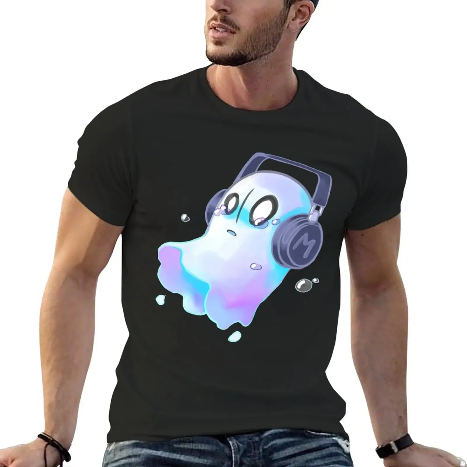 

Napstablook T-Shirt rapper graphic tees vintage clothes Men's t shirts