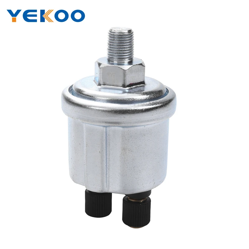 High quality VDO Oil Pressure Sensor 0 to 10 Bars 1/8NPT 10mm Diesel Generator Parts Stainless Crew Plug Alarm Pressure sensor