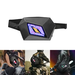 LED Devil's Eye 3D backpack Motorcycle Riding knapsack Crossbody bag outdoor sport backpack Cool style personality Crossbody bag