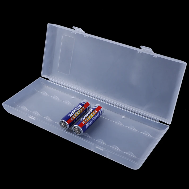 10Pcs White 18650 Battery Storage Case - Plastic Organizer Box with Secure Latch, Holder for Li-ion Batteries​