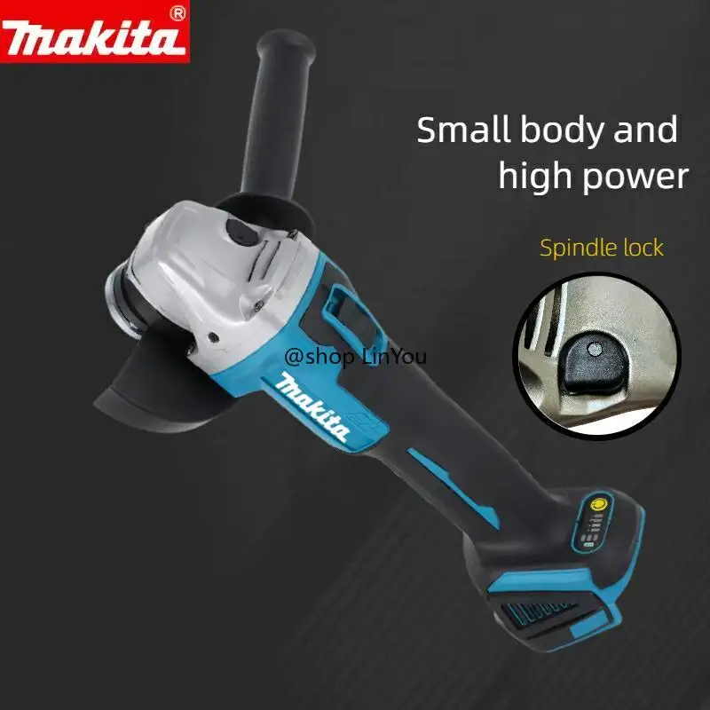 Batteria al litio brushless Makita DGA504 18V 6.0Ah 125mm con multiple smerigliatrici elettriche, smerigliatrici angolari, taglio ricaricabile ma