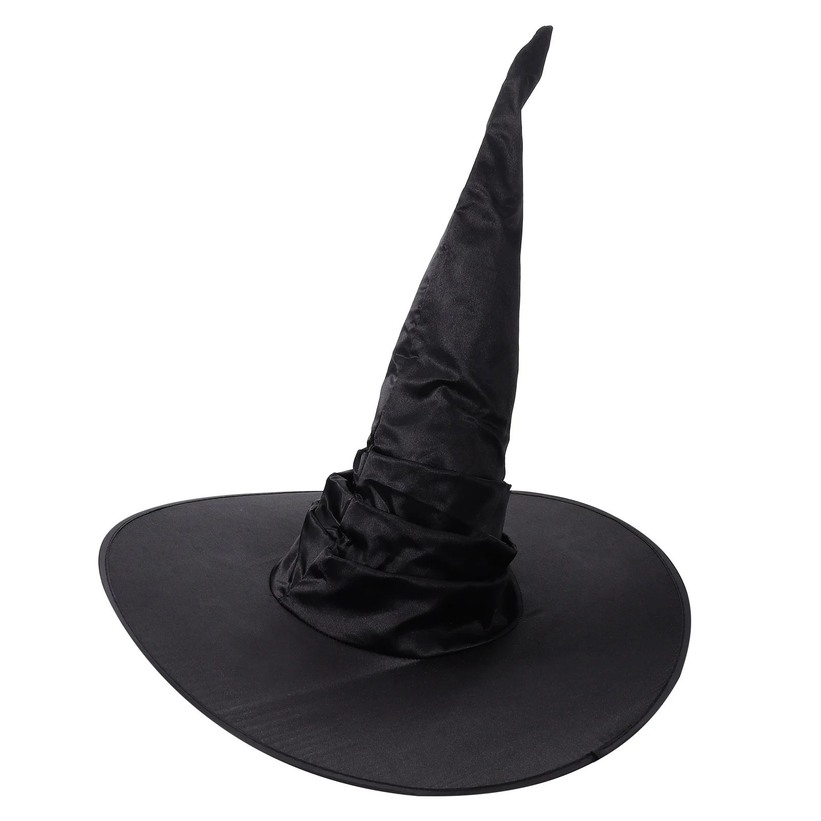 

Cosplay Pleated Witch Hat Child Costume Halloween Accessories 45X45CM Cloth Black Party Props Creative Hats