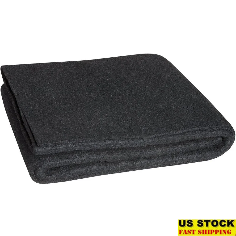 Heat Resistant Black Carbonized Fiber Welding Blanket 6' x 8' Lightweight and Flexible Blanket Sparks and Slag Protection