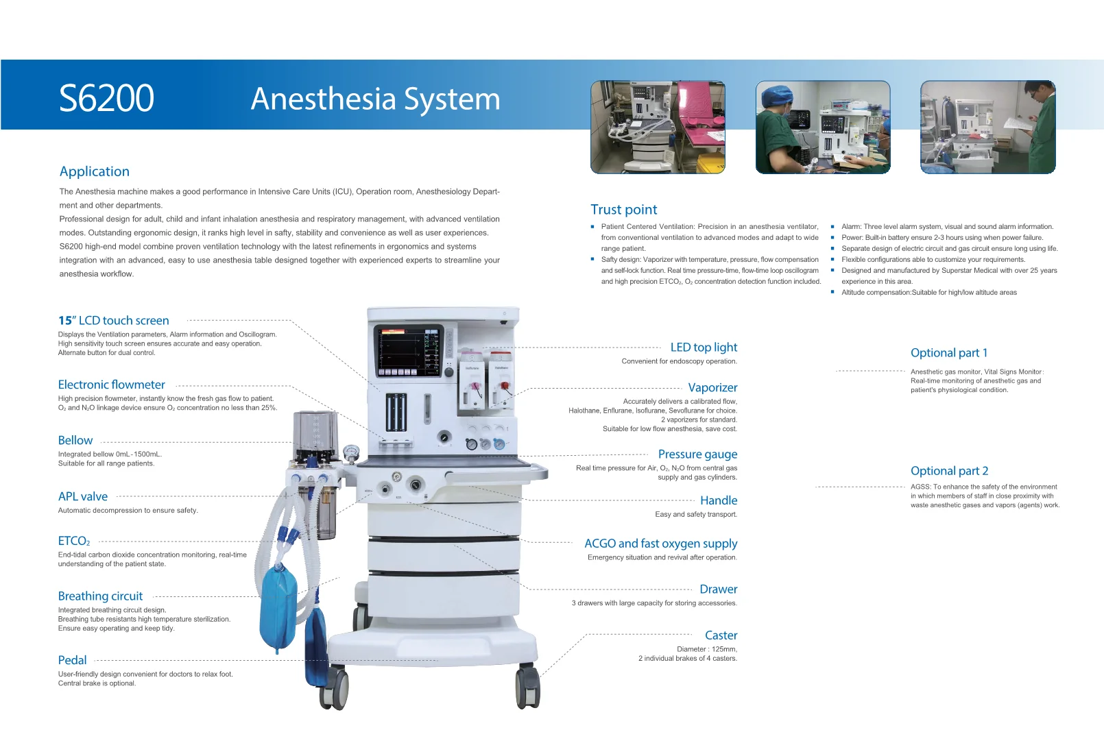 Brand New Cheap Icu Medical Gas Mindray Veterinary Anesthesia Anaesthesia Anestesia Machine With Holder