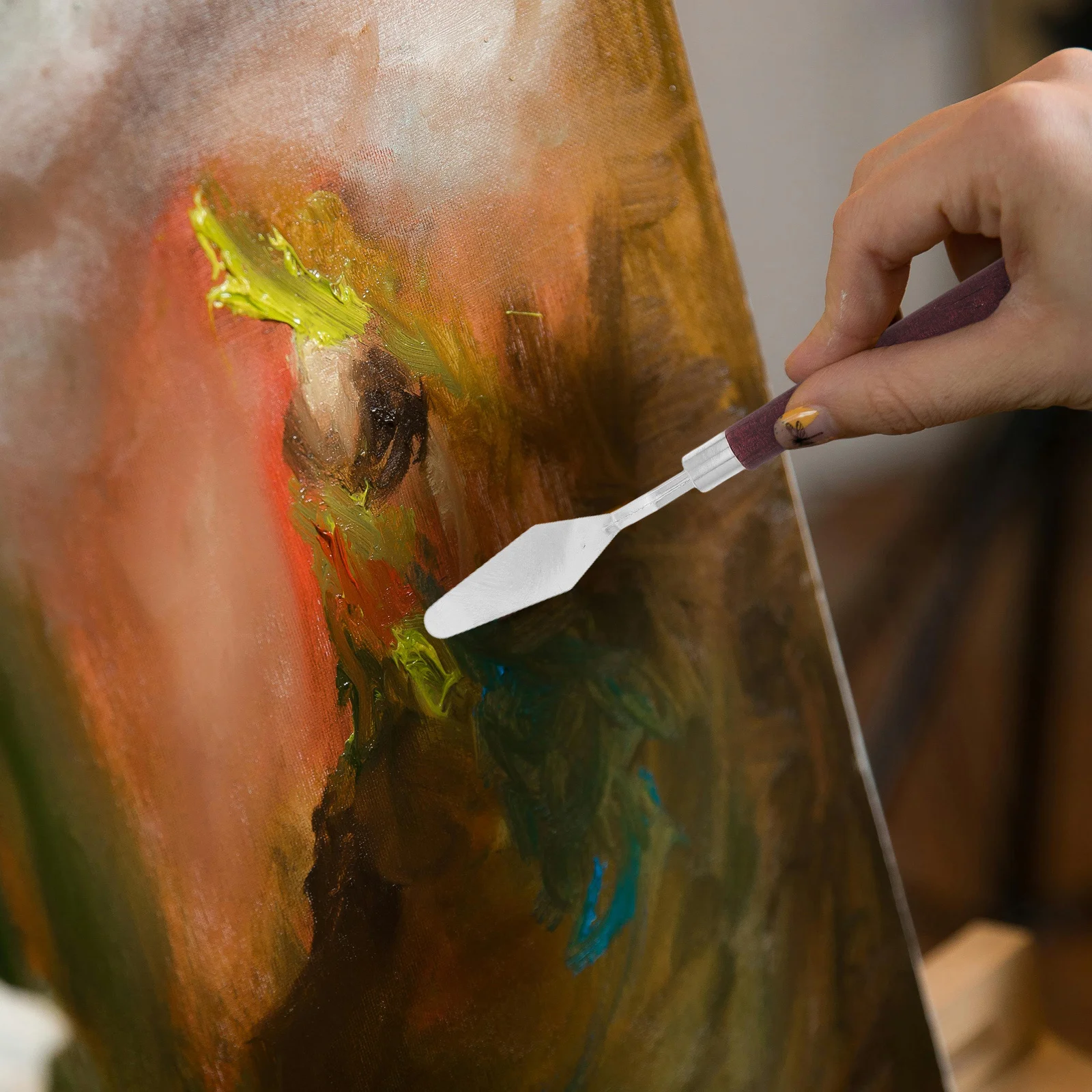 

3Pcs Oil Paint Scraper Knife Set Professional Palette Knives Acrylic Mixing Texturing Painting Tools Sculpting Tools