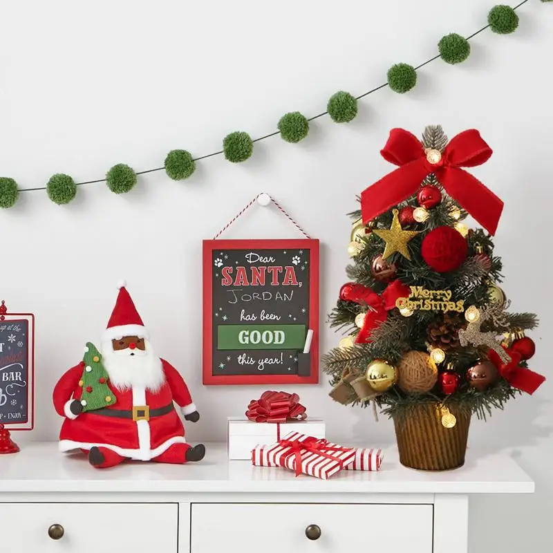 Hot Sale 45cm Small Christmas Tree Table Home Decoration PVC Artificial Xmas Ornaments Small Christmas Tree Party New Year 2025