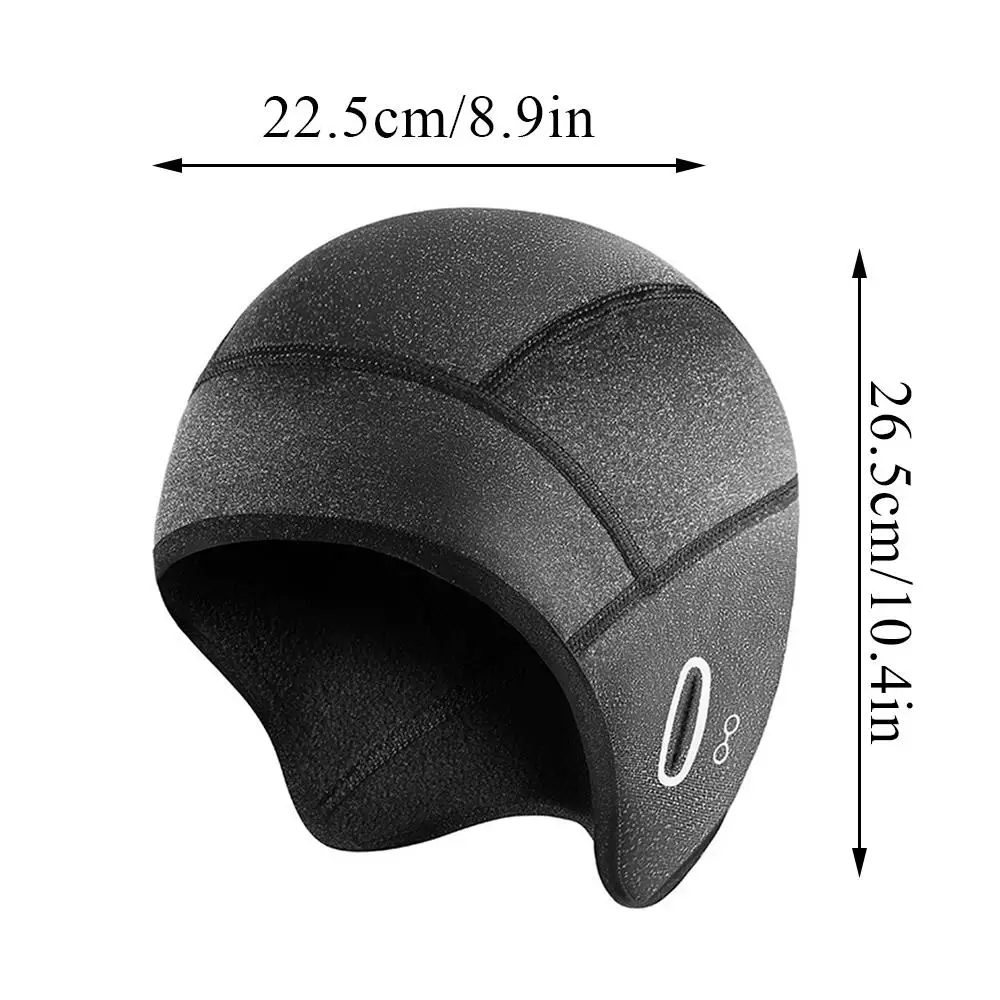 Winter Outdoor Polar Fleece Cap Helmet Lined with Ear protection Warm Sports Skiing Cycling Hat Thermal Snowboard Skullies Cap