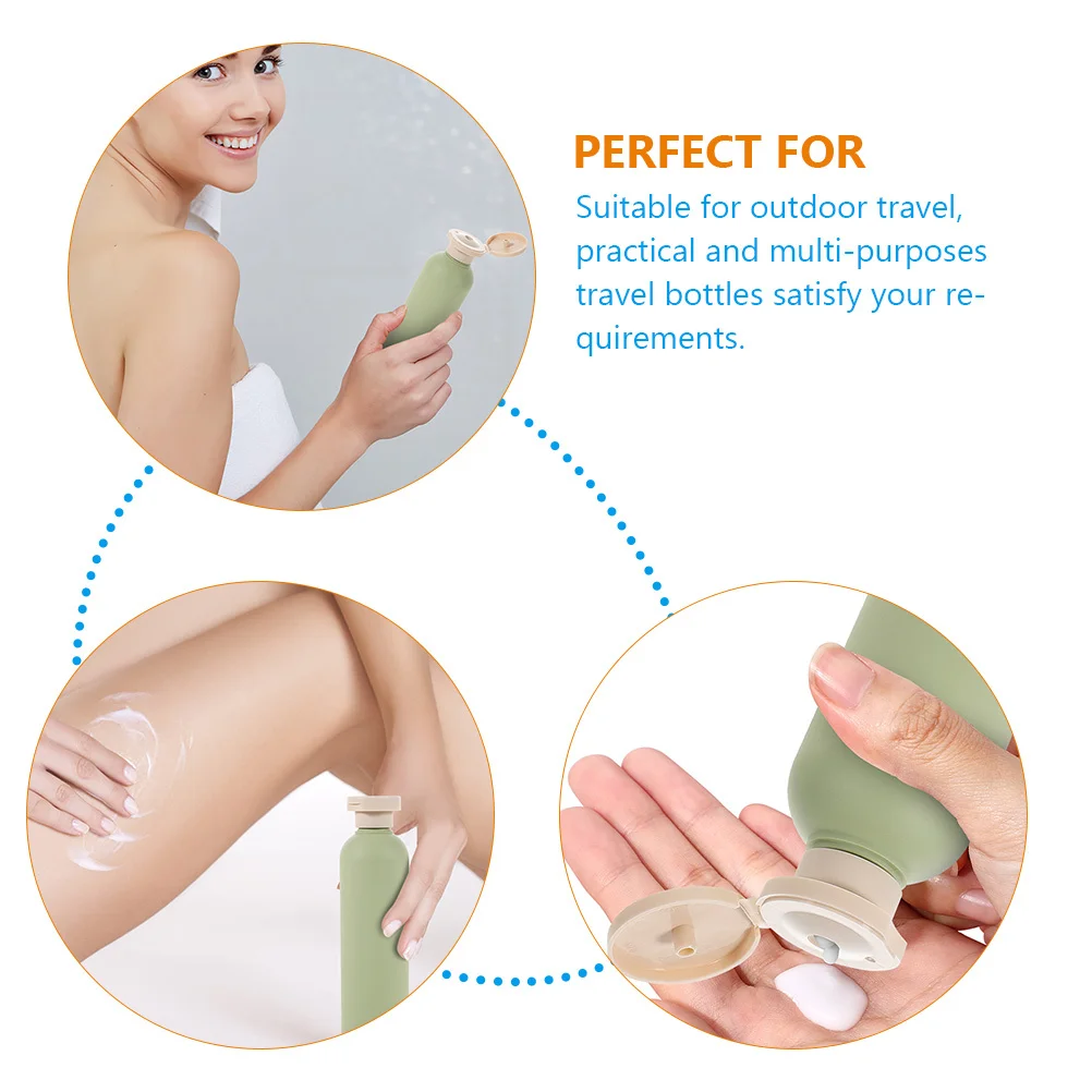 

2Pcs Lightweight Travel Squeeze Bottles 260Ml Refillable Containers for Lotion Shampoo Conditioner Outdoor Essentials