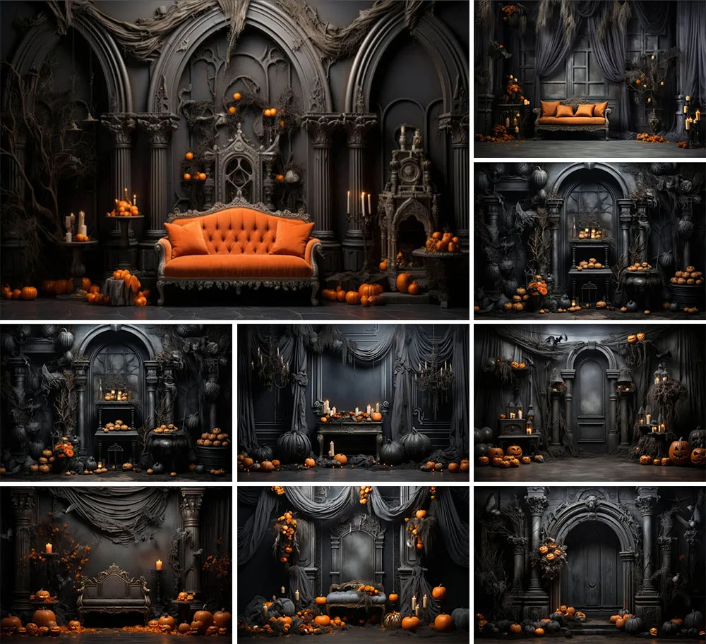 mehofond-fotografia-fundo-gotico-halloween-aboboras-criancas-festa-de-aniversario-bolo-quebra-retrato-decoracao-pano-de-fundo-estudio-foto