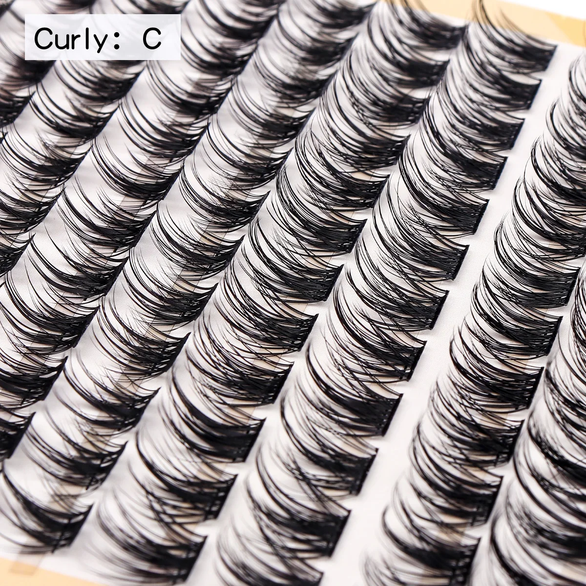 Natural Look 120pcs DIY Eyelash Clusters Waterproof Strong Hold reusable Personal Eye Lash Eyelash Extension Newbie Manga Makeup