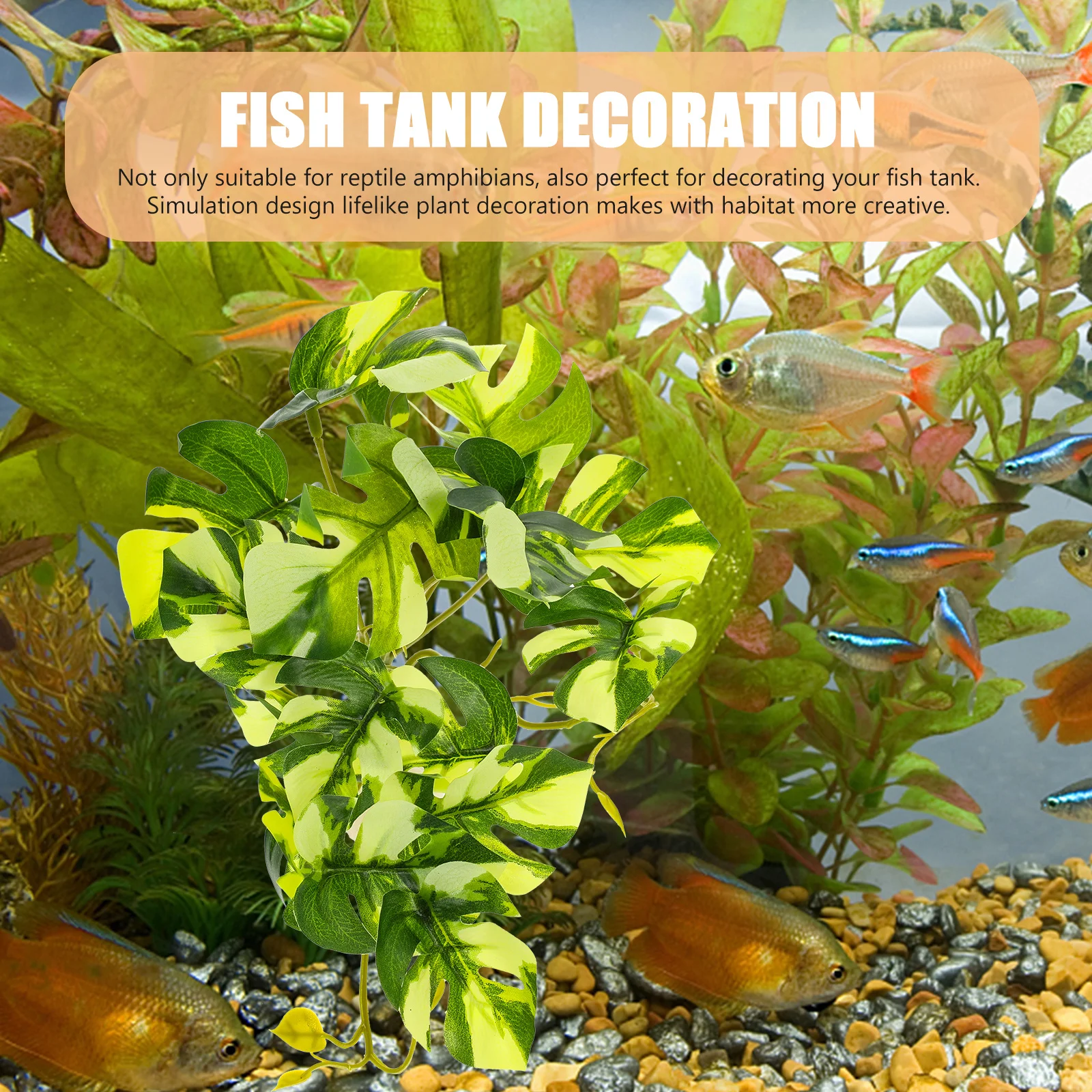 

Realistic Reptile Plant Resin Terrarium Aquarium Decoration Artificial Landscape Simulation Plant Ornament Reptile Plants