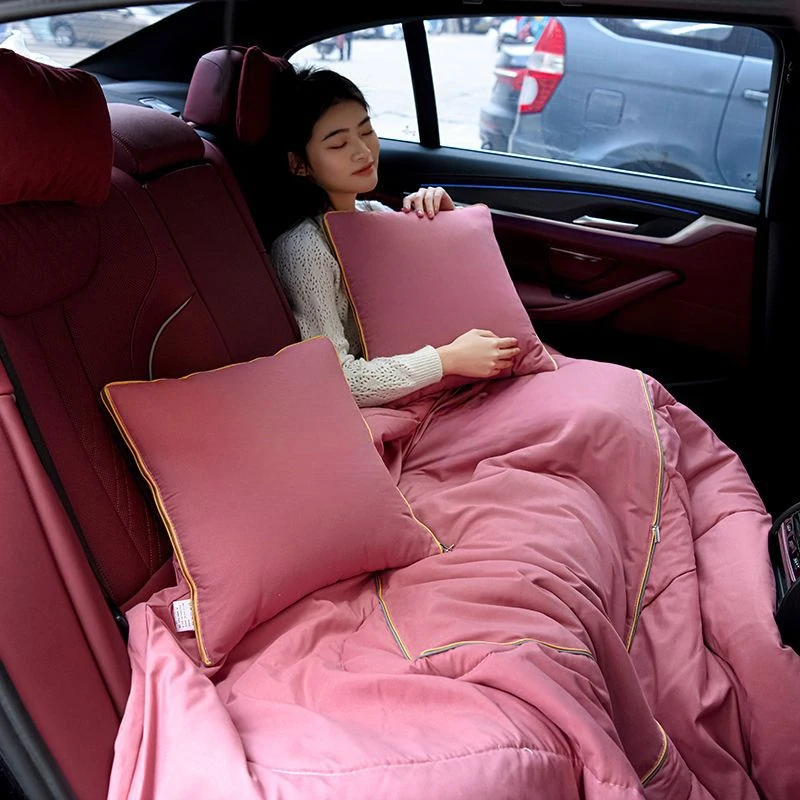 

Multifunctional 2 In 1 Car Pillow Blanket All Seasons Dual-purpose Car Headrest Pillow Cushion Portable Foldable Sofa Nap Pillow