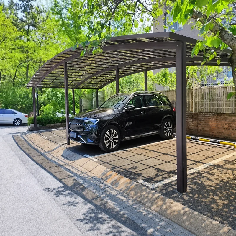 Aluminum Alloy Carport Household Outdoor Rain Shelter Garage Shed Small Car Sunshade Villa Courtyard Parking Awning Durable