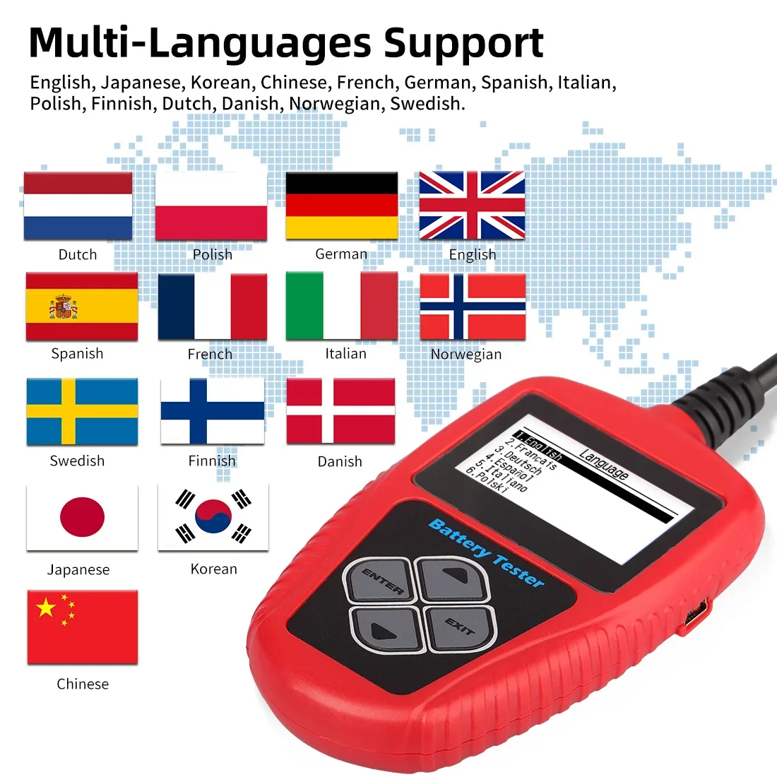 QUICKLYNKS BA101 Battery Tester Car Battery Loader Tester Battery Discharge Tester Professional test