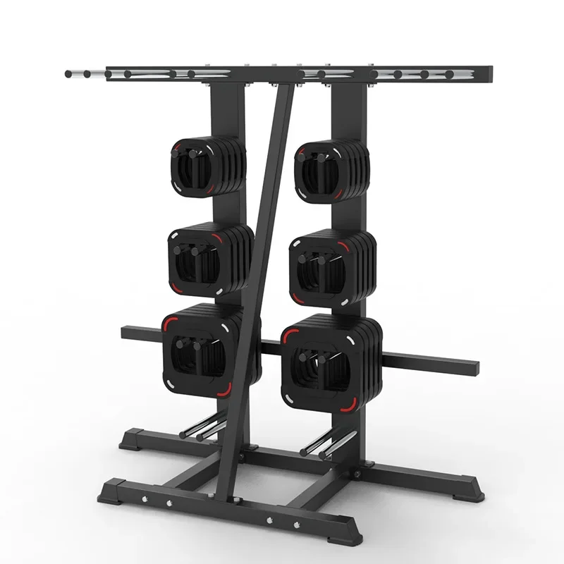 Gym private teaching studio group class exercise crocodile mouth barbell wall rack wall rack, floor rack