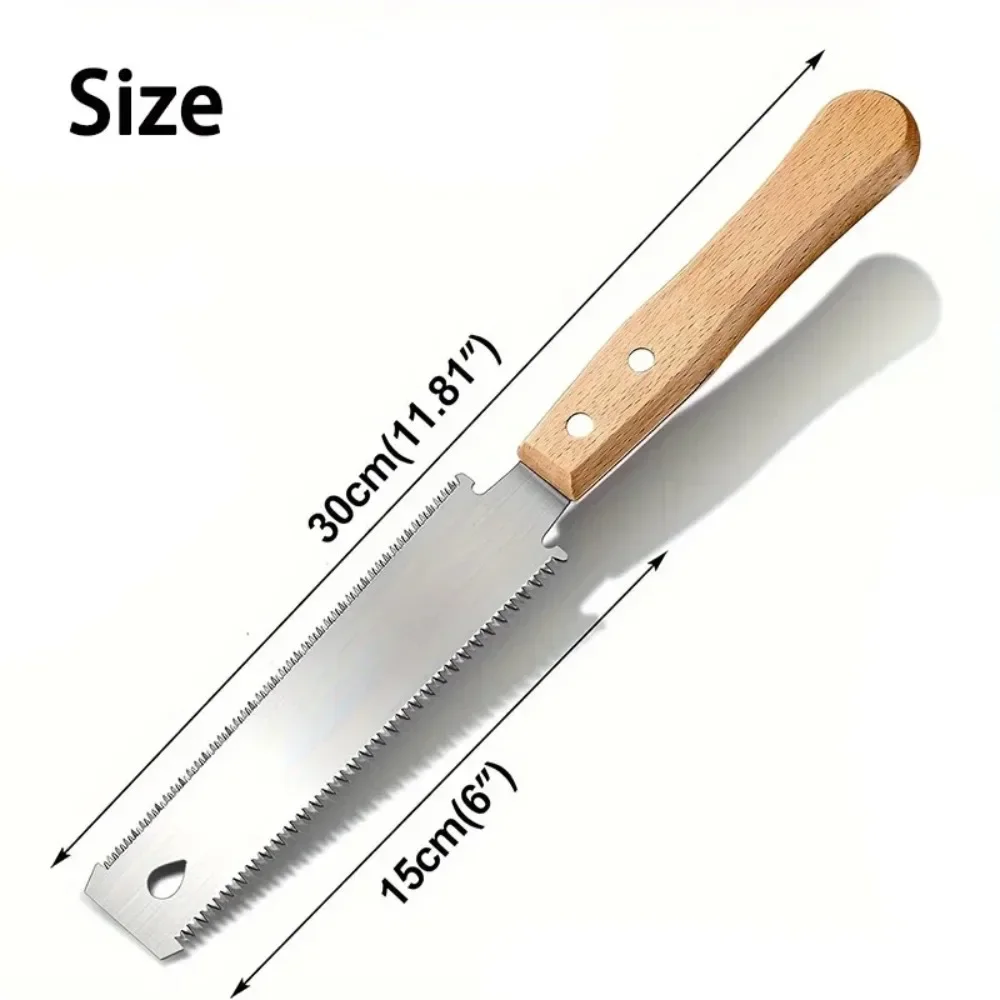 6-Inch Hand Saw, Double-Sided Flexible Blade for Flush Cutting, Woodworking Tools for Household Use