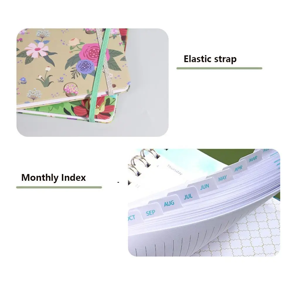 

Loose-leaf Coil 2025 Agenda Planner Notebook Planner Organizer Practical A5 Schedules Calendar Notepad Diary Weekly Planner