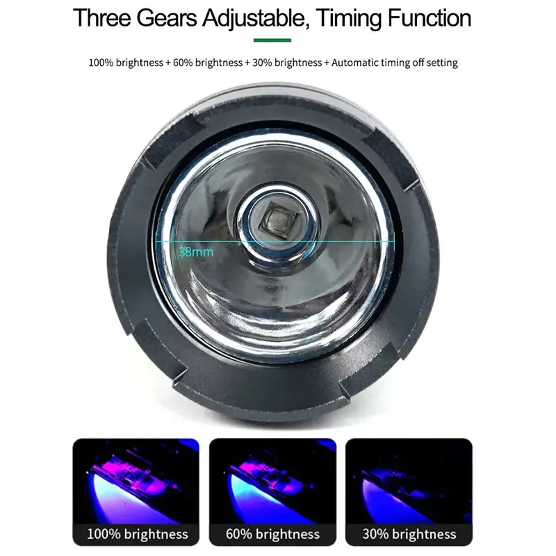 

RELIFE RL-014A UV Curing Lamp 10W High Power with T6 LED 3 Adjustable Modes Fast Curing Timer Function for UV Glue/Resin/Ink