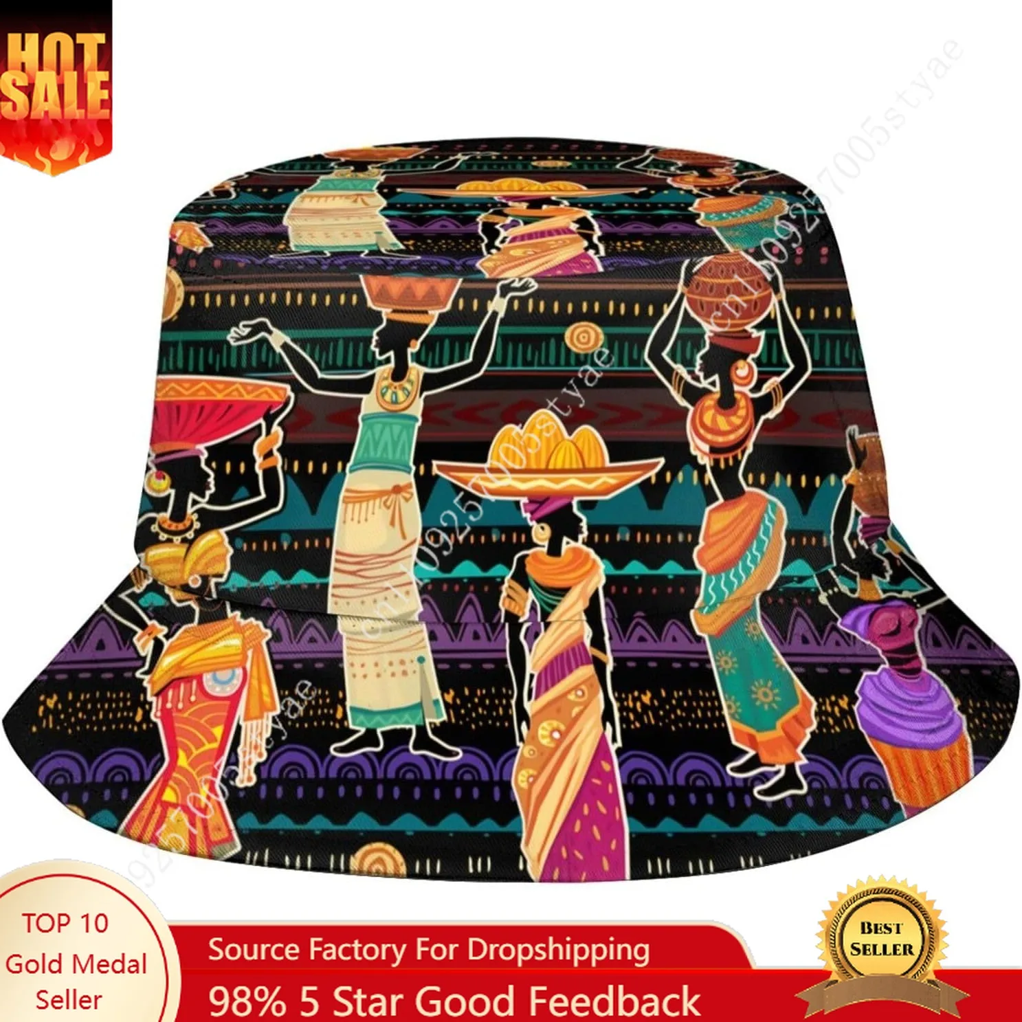 

Africa Tribes Bucket Hat Men Women High Quality Outdoor Cap Fashion Fisherman Caps Cool Fishing Hats Summer Beach Sun Hats