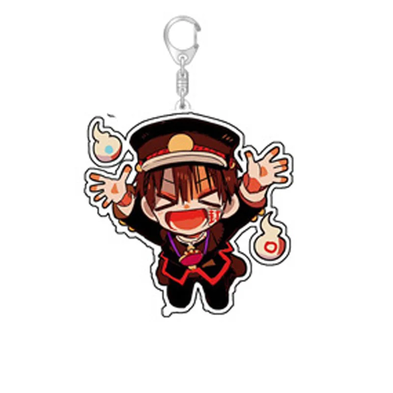 Anime acrílico banheiro chaveiro, Jibaku Shounen Hanako Kun pingente, chaveiros, 2020