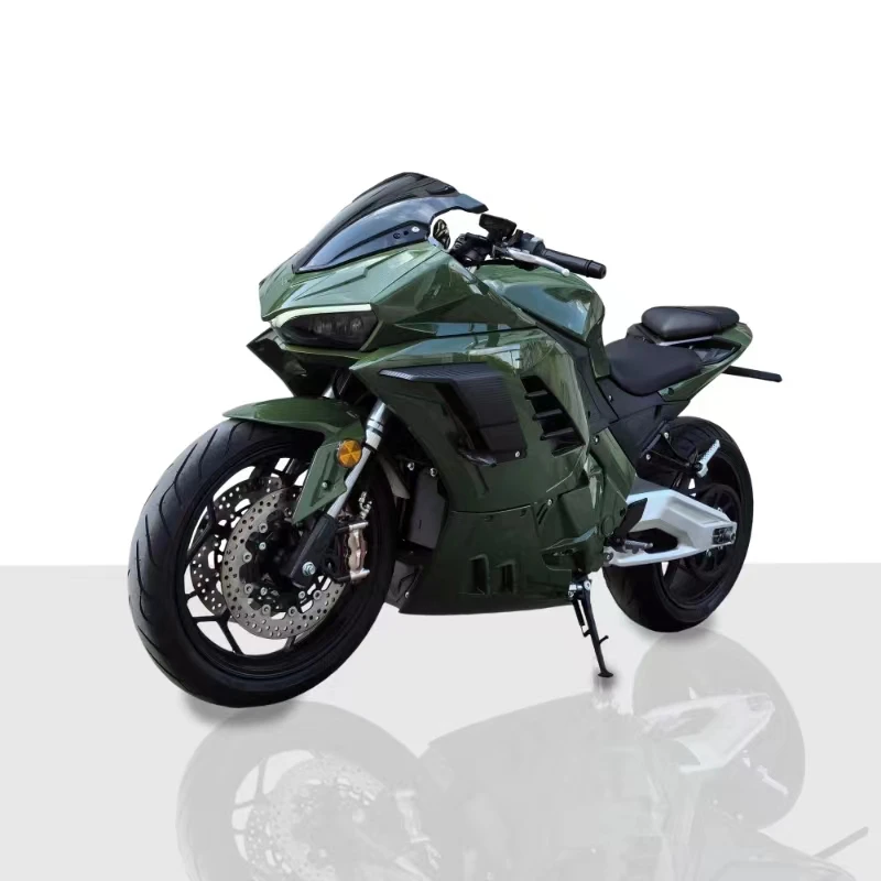 Great Model 72v100ah Battery Power 300km 3000kw Belt 180km/h Fast Electric Motorcycle