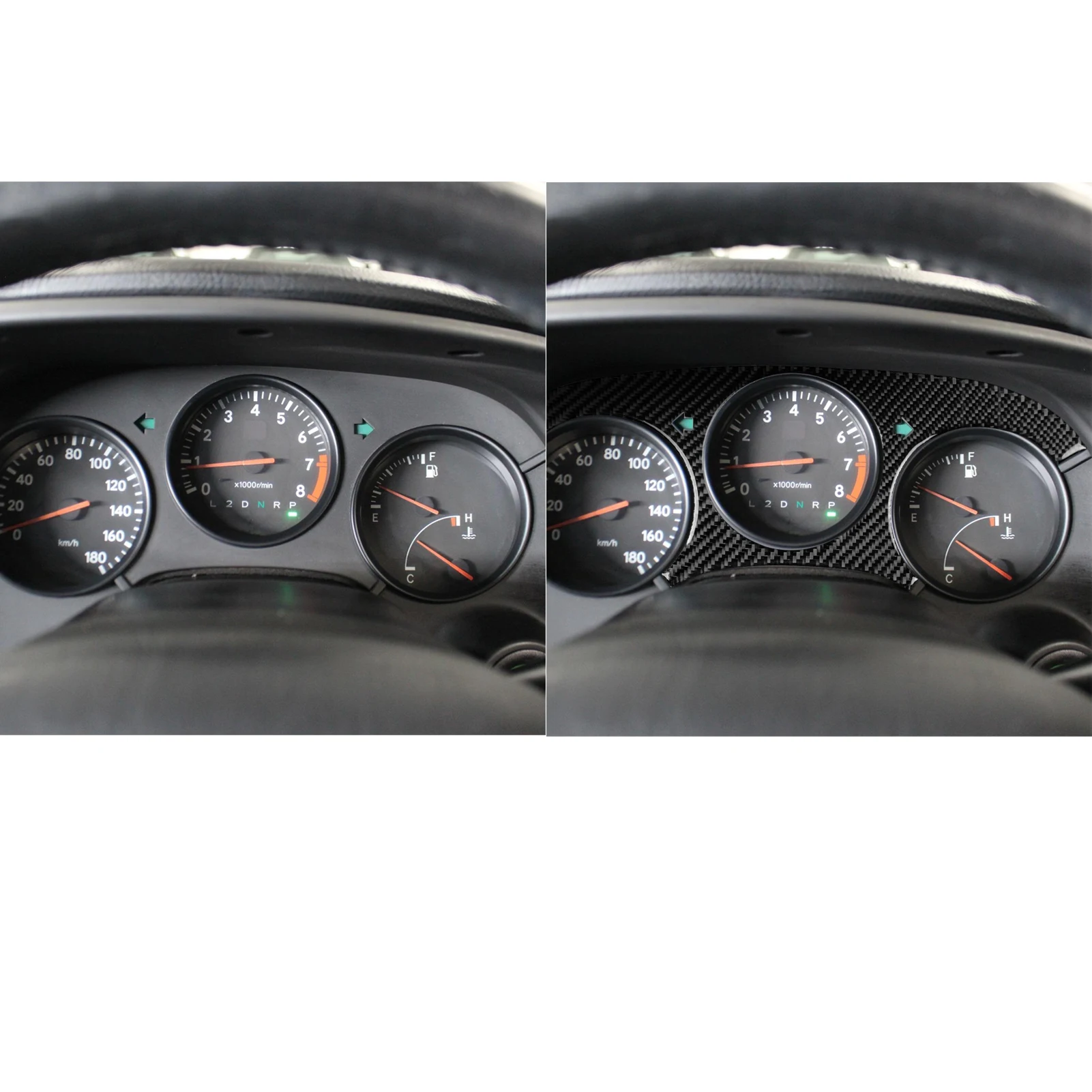 Soft Carbon Fiber For Toyota Supra A80 Turbo 1993-1999 Car Dashboard panel Trim Car Sticker Interior Accessories