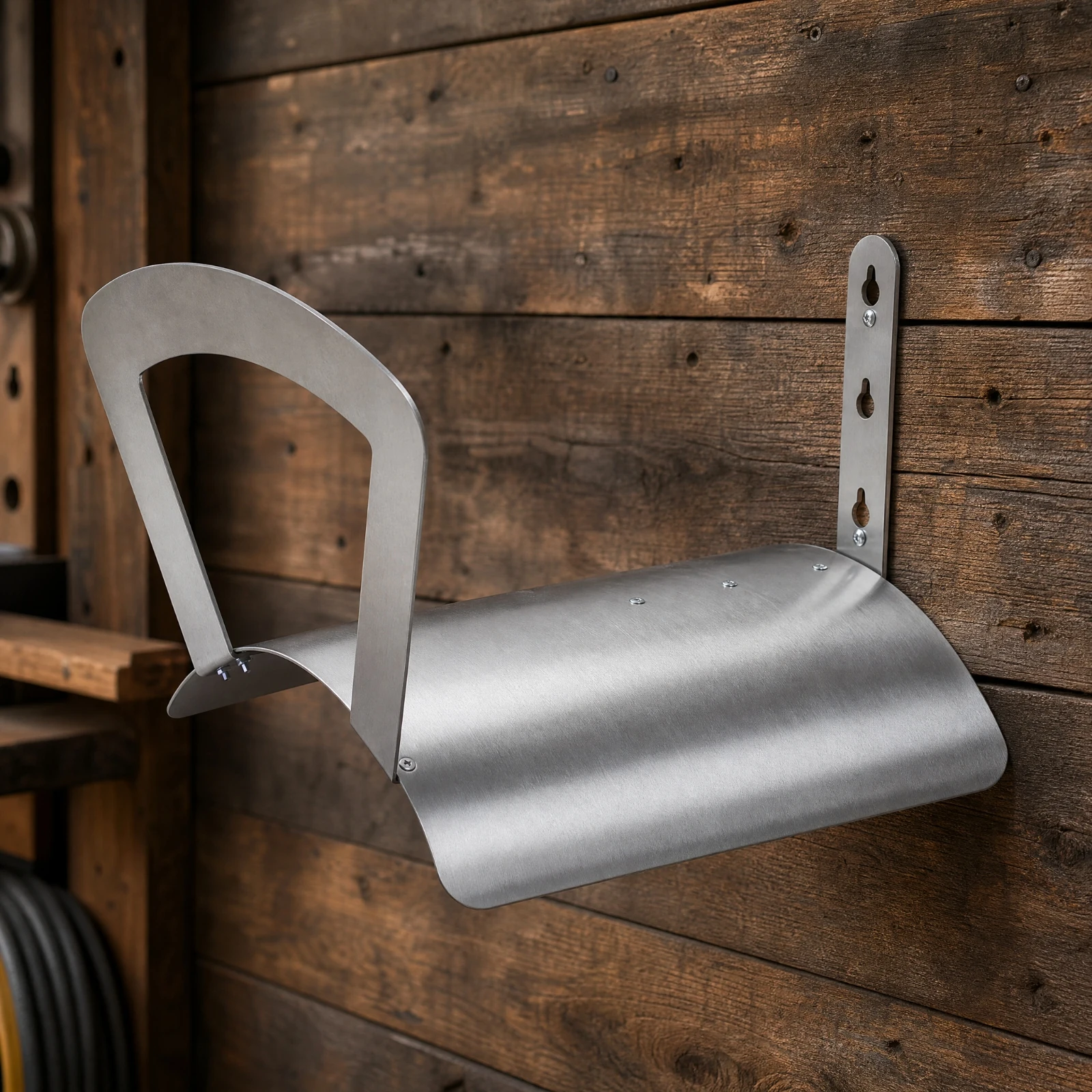 Wall Hose Rack with Mounting Hardware Rust-Resistant Wall Mounted Hose Hanger Heavy Duty Sturdy for Patio, Garage