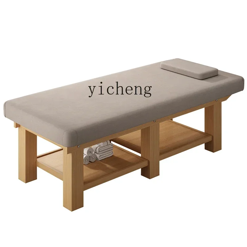 XL Solid Wood Massage Couch Massage Bed Facial Bed Integrated Bed Traditional Chinese Medicine Bone Setting Physiotherapy