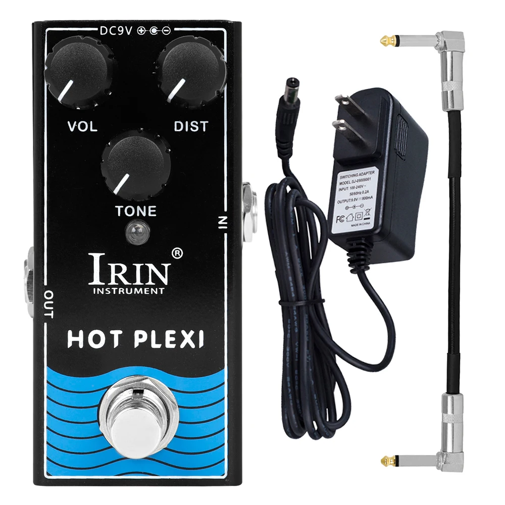 

IRIN RF-13 Hot Plexi педаль эффектов для электрогитары аналоговая Классическая педаль True Bypass, металлический корпус, аксессуары для гитары