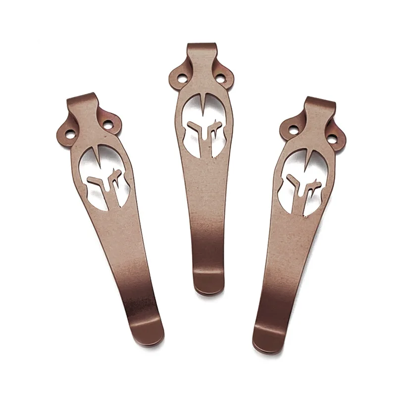 7 Types CNC Titanium Sparta Cross Pattern Knife Pocket Clip for Benchmade Griptilian 551 710 730 Bugout 535 940 Emerson CQC ZT - view 4