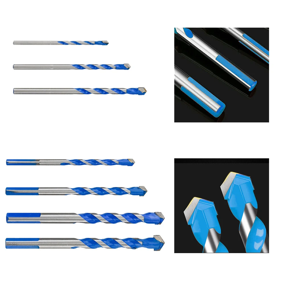 

1pc 3-12mm Drill Bit Glass Metal Drill Bit Blue CementedCarbide Drill Bit Hole Drilling Tool For Wood Tile Concrete Punching Bit