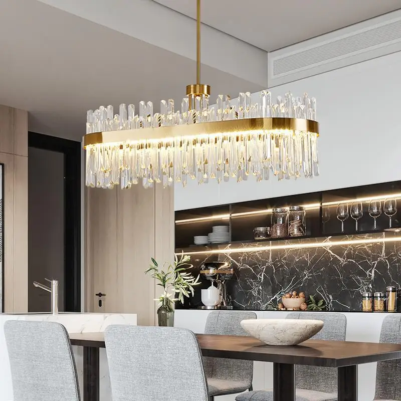 Imagem -03 - Modern Led Crystal Pendant Light Nordic Gold Round Chandeliers Quarto e Sala de Estar Lâmpadas de Teto Novo k9