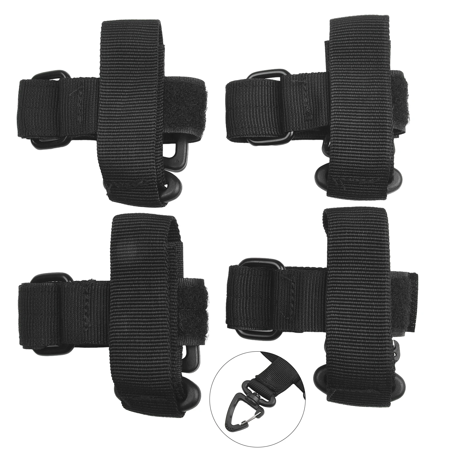 

Glove Hanger Molle Glove Holders 4pcs Glove Hanger Rope Storage Buckle Nylon Carabiner Outdoor Storage Ties 4pcs Black