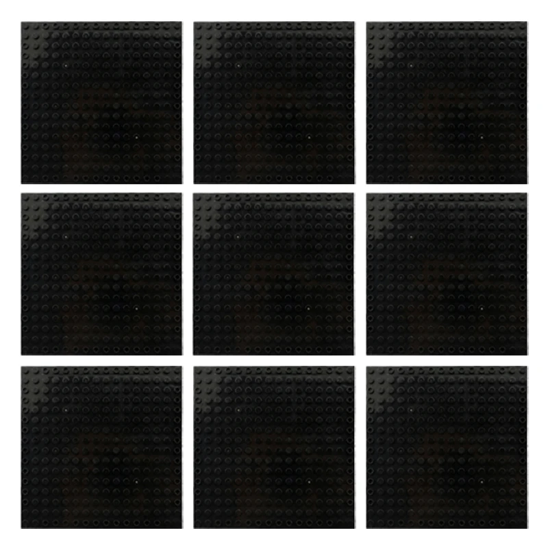 9 szt. Płytka bazowa 16x16 65803 do Pixel Art, klocki konstrukcyjne, dolna płytka, części MOC kompatybilne z 98138, małe elementy, zabawka do samodzielnego montażu, prezent, sprzedaż hurtowa