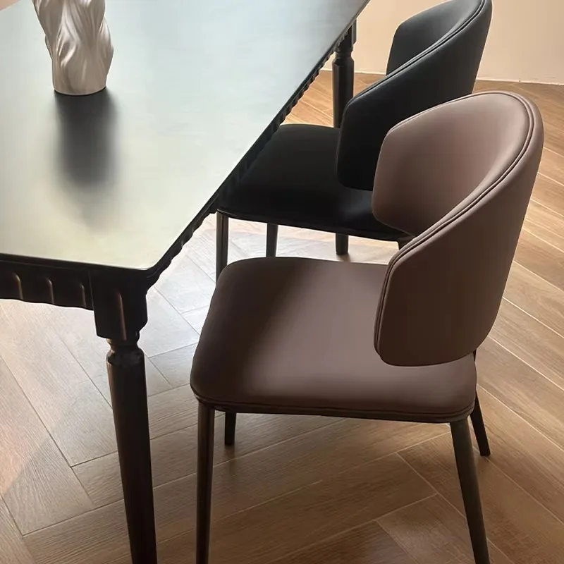 كرسي طعام حديث للمطاعم مصنوع من المعدن بتصميم بسيط لصالون المكتب وتناول الطعام، أثاث منزلي مريح من Krzesla Do Jadalni #4