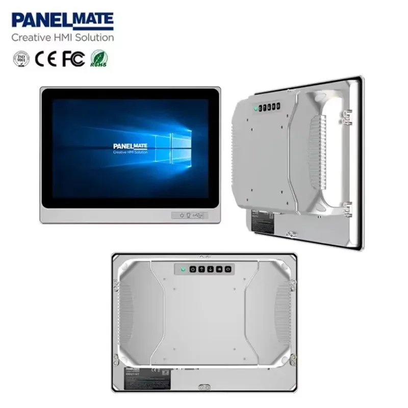 10.1 Inch Industrial Display Touchscreen  Dustproof Waterproof Capacitive USB VGA DVI USB Installation Embedded