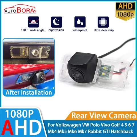 Reverse Parking Car Rear View Camera AHD 1080P Night Vision for Volkswagen VW Polo Vivo Golf 4 5 6 7 Mk4 Mk5 Mk6 Mk7 Rabbit GTI 6 best sales vw rabbit mk5 - №6