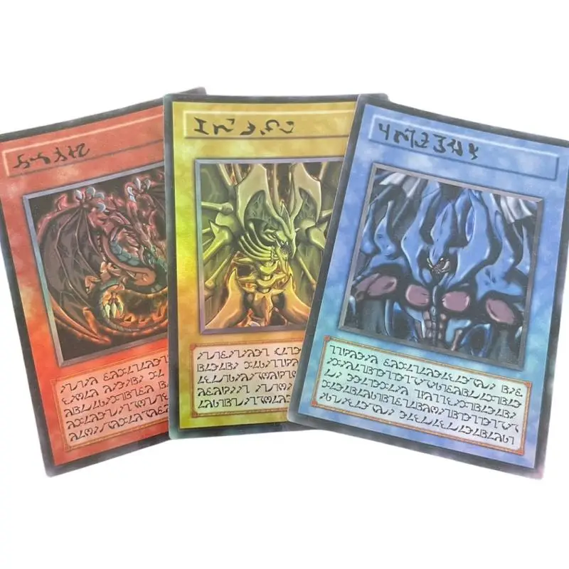 Yu-Gi-Oh Sacred Beasts Blue-Eyes White Dragon Dark Magician Flash Card Diy Ultra Rare-Ur Anime Peripheral Game Collection Gifts