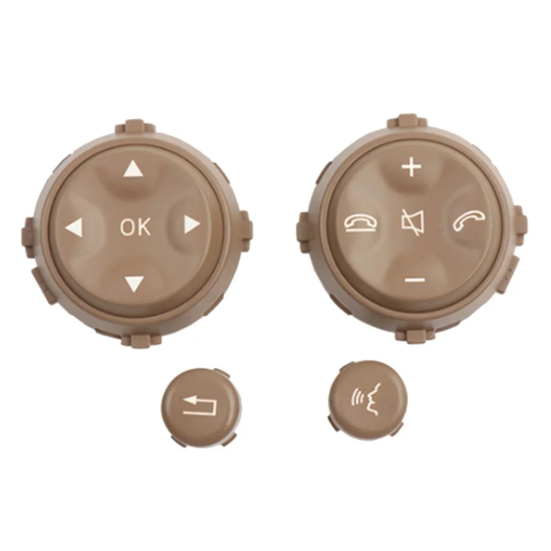 

Автомобильная многофункциональная кнопка на руле для Mercedes Benz S-Class W221 2006-2009 CL W216 2007-2013, бежевая замена автомобиля