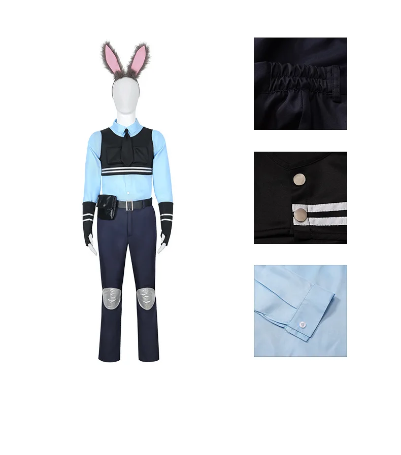 Disney Cartoon Zootopia Judy Bunny kostium Cosplay karnawał odzież na przyjęcie urodzinowe pełne zestawy dla dzieci i kobiet