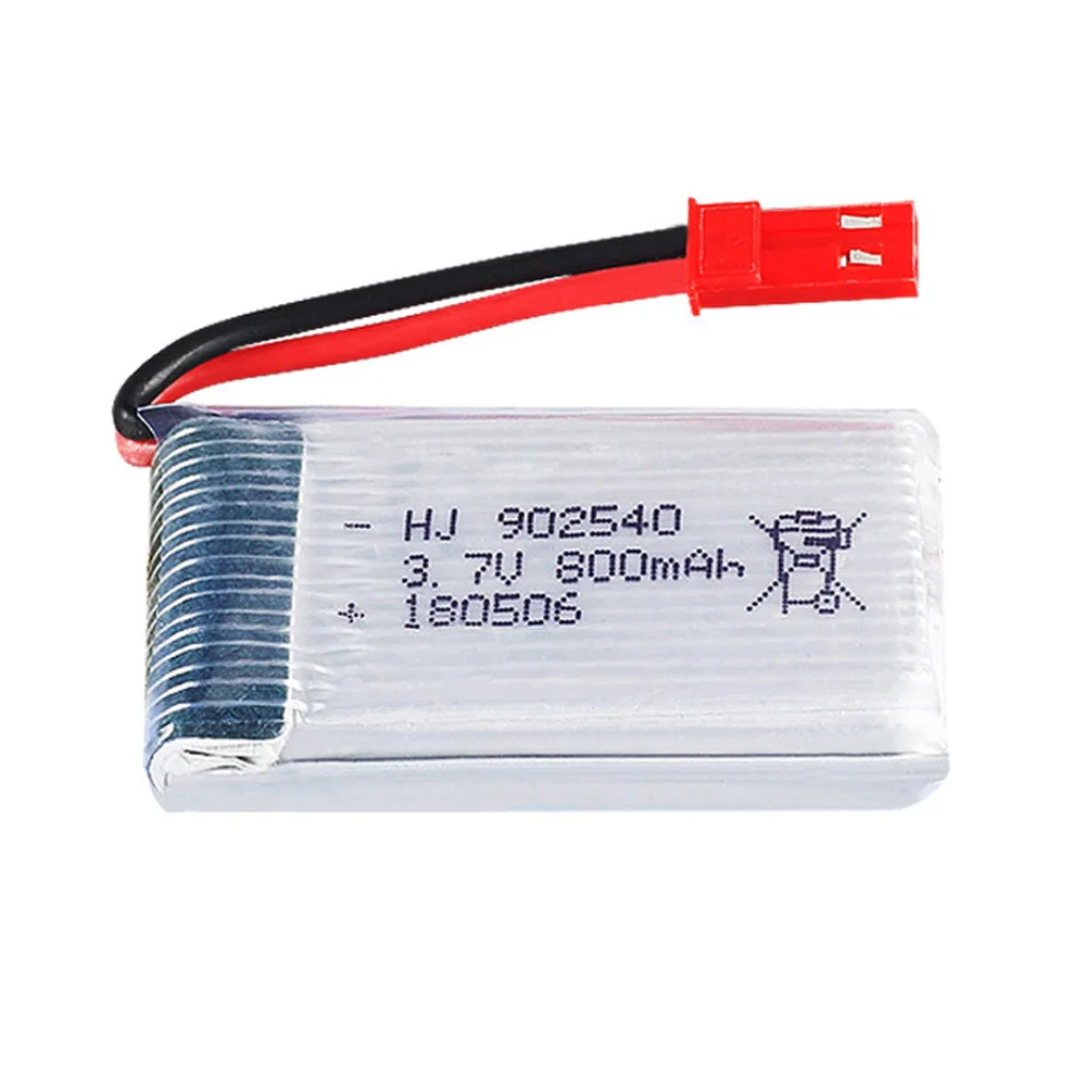 5PCS 3.7V 800mah lipo Battery 902540 for Syma x5 X5C X5SC X5SW X5HW X5UW CX-30 M68 X300 X400 X500 X800 HJ818 HJ819 3.7v Battery