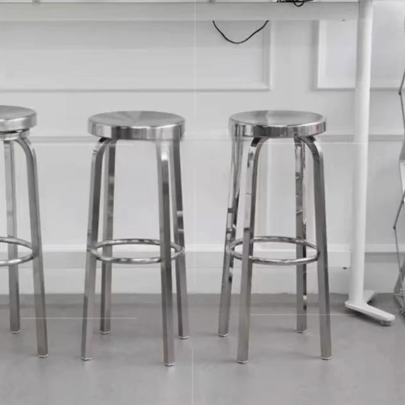 الحديثة 304 الفولاذ المقاوم للصدأ بار البراز مكافحة مقهى كرسي الإفطار الصناعي الزاوية البراز الرجعية حانة عالية الجودة البراز بار #2