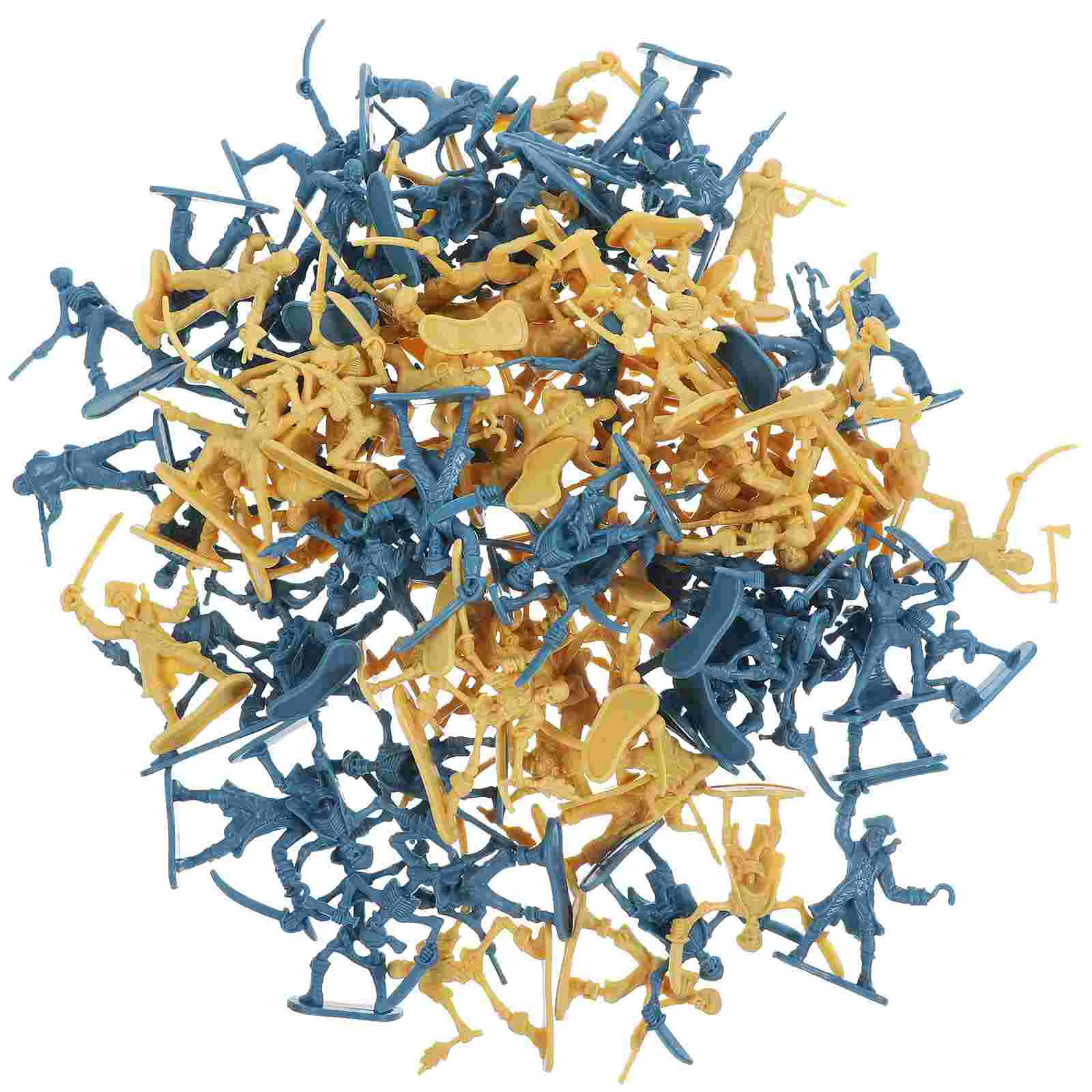 100 szt. Zestaw Pirackich Żołnierzy Figurki Akcji Wojownik Piracki Mini Zabawki Figurki Żołnierzy Modele Akcji Zabawki